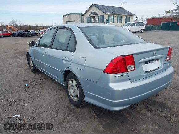 2005 Honda Civic z VIN JHMES96645S010900, wystawiony jako IAAI lot #41603755 z przebiegiem 157 725 mil mil oraz . Historia ofert i sprzedaży dostępna na DreamBid. Obrazek 3.