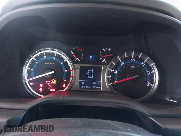 2016 Toyota 4Runner Limited with VIN JTEBU5JR6G5314462, listed as a IAAI auction lot 41992086 with 105,892 mi miles and . Bid and sale history available at DreamBid. Image 7.