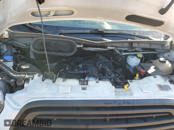 2019 Ford Transit Cargo with VIN 1FTBW3XG1KKB53408, listed as a Copart auction lot 88940825 with 43,249 mi miles and Salvage Title. Bid and sale history available at carsss.com. Image 12.