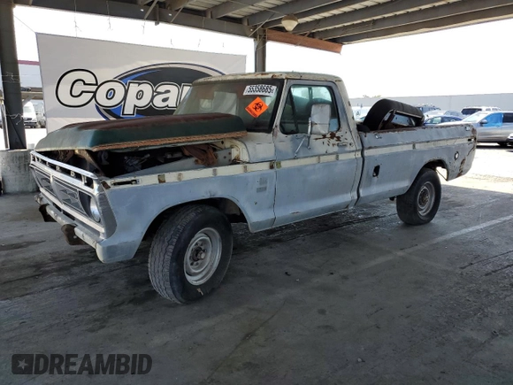 1976 Ford F-250 z VIN F25JRB81094, wystawiony jako Copart lot #55358685 z przebiegiem 7 481 mil mil oraz Szkoda całkowita • Salvage title. Historia ofert i sprzedaży dostępna na DreamBid. Obrazek 1.