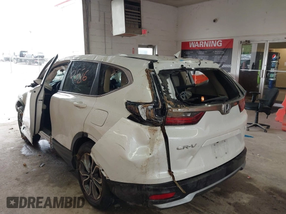 2022 Honda CR-V EX-L z VIN 2HKRW2H83NH653721, wystawiony jako IAAI lot #42340886 z przebiegiem 33 524 mil mil oraz . Historia ofert i sprzedaży dostępna na DreamBid. Obrazek 6.