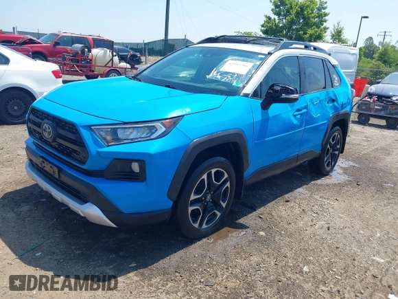 2019 Toyota RAV4 Adventure with VIN 2T3J1RFV4KW034658, listed as a IAAI auction lot 42597706 with 266,949 mi miles and . Bid and sale history available at DreamBid. Image 2.