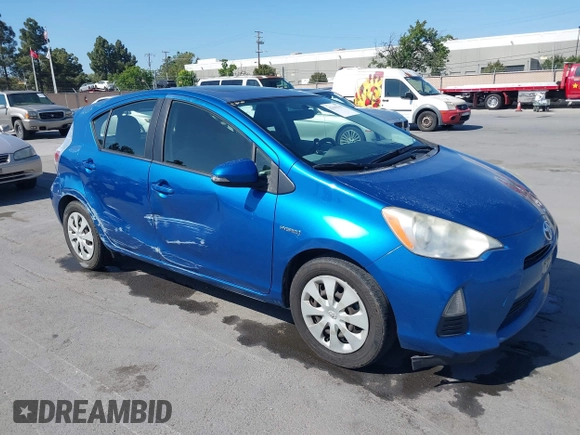 2012 Toyota Prius One with VIN JTDKDTB34C1028582, listed as a IAAI auction lot 42195119 with 137,256 mi miles and . Bid and sale history available at DreamBid. Image 1.