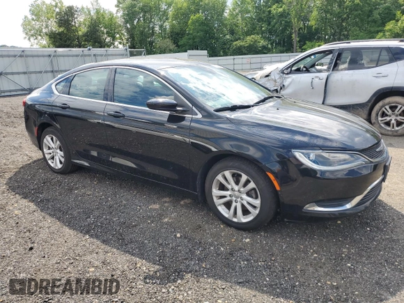 2015 Chrysler 200 Limited with VIN 1C3CCCAB9FN665680, listed as a Copart auction lot 56408475 with 77,677 mi miles and Clean Title. Bid and sale history available at DreamBid. Image 4.