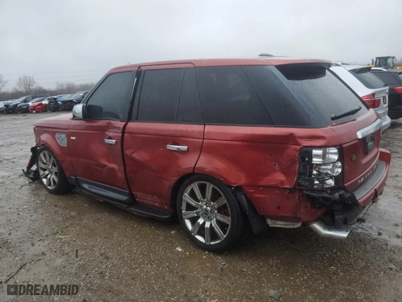 2009 Land Rover Range Rover Sport HSE with VIN SALSK25439A202907, listed as a Copart auction lot 86743104 with 99,393 mi miles and Salvage Title. Bid and sale history available at carsss.com. Image 2.