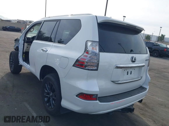 2021 Lexus GX with VIN JTJAM7BX6M5289404, listed as a IAAI auction lot 41695616 with 57,737 mi miles. Bid and sale history available at carsss.com. Image 3.
