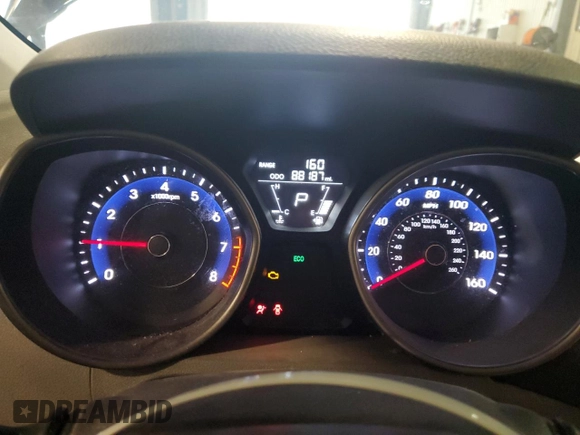 2012 Hyundai Elantra Limited z VIN 5NPDH4AE5CH137714, wystawiony jako Copart lot #55608055 z przebiegiem 88 187 mil mil oraz Szkoda całkowita • Salvage title. Historia ofert i sprzedaży dostępna na DreamBid. Obrazek 9.