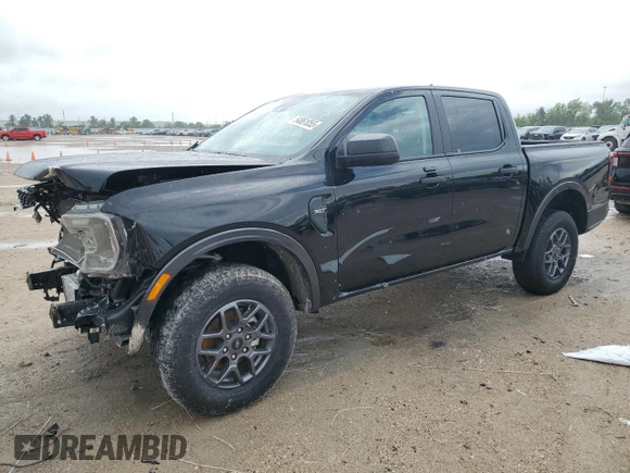 2024 Ford Ranger XLT with VIN 1FTER4GH8RLE27713, listed as a Copart auction lot 54061055 with 11,563 mi miles and Salvage Title. Bid and sale history available at carsss.com. Image 1.
