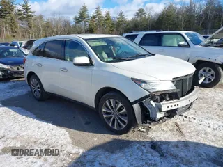 2015 Acura MDX Tech Pkg with VIN 5FRYD4H49FB012727, listed as a IAAI auction lot 41397797 with 134,347 mi miles. Bid and sale history available at carsss.com. Image 1.