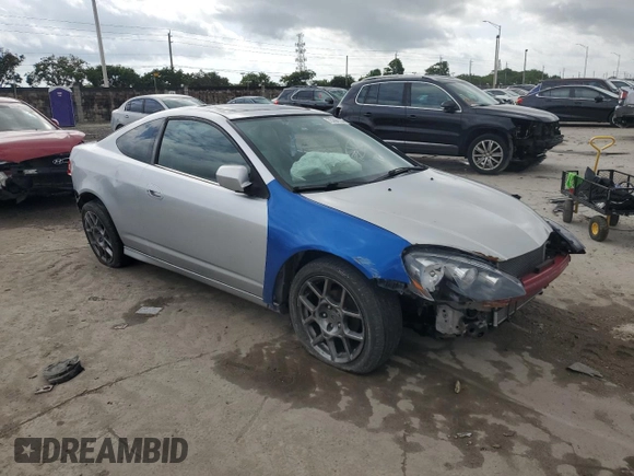 2005 Acura RSX with VIN JH4DC54875S009147, listed as a Copart auction lot 75296724 with 180,845 mi miles and Clean Title. Bid and sale history available at carsss.com. Image 4.