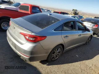 2015 Hyundai Sonata 2.4L SE with VIN 5NPE24AF7FH186609, listed as a Copart auction lot 46328055 with Not Provided miles and Salvage Title. Bid and sale history available at carsss.com. Image 3.