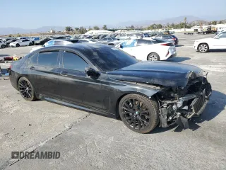 2022 BMW 7 Series 740i with VIN WBA7T2C06NCK50861, listed as a Copart auction lot 71608154 with 51,919 mi miles and Salvage Title. Bid and sale history available at carsss.com. Image 4.