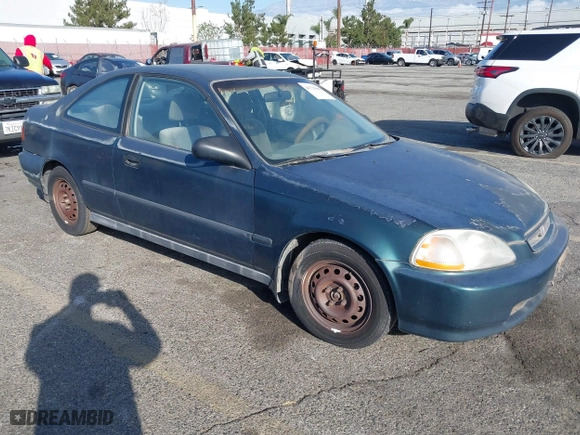 1997 Honda Civic DX with VIN 1HGEJ622XVL073128, listed as a IAAI auction lot 41721903 with 177,616 mi miles. Bid and sale history available at carsss.com. Image 1.
