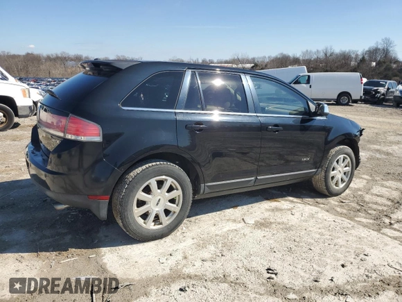 2007 Lincoln MKX with VIN 2LMDU68C37BJ15708, listed as a Copart auction lot 46414305 with 187,216 mi miles and Salvage Title. Bid and sale history available at carsss.com. Image 3.