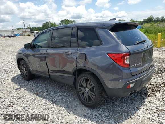 2021 Honda Passport EX-L with VIN 5FNYF8H54MB002017, listed as a Copart auction lot 59850975 with 54,275 mi miles and Salvage title. Bid and sale history available at DreamBid. Image 2.