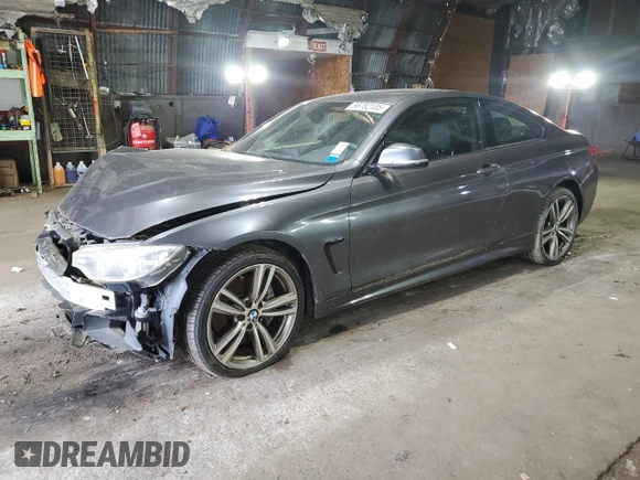 2015 BMW 4 Series 435i xDrive z VIN WBA3R5C50FK371452, wystawiony jako Copart lot #58782105 z przebiegiem Nie podano mil oraz Czysty tytuł • Clean title. Historia ofert i sprzedaży dostępna na DreamBid. Obrazek 1.