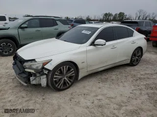 2018 Infiniti Q50 3.0t LUXE with VIN JN1EV7AP2JM357835, listed as a Copart auction lot 45920665 with 82,433 mi miles and Salvage Title. Bid and sale history available at carsss.com. Image 1.