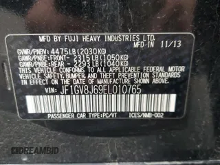 2014 Subaru Impreza Sedan WRX WRX STI Limited with VIN JF1GV8J69EL010765, listed as a Copart auction lot 85770744 with 165,092 mi miles and Clean Title. Bid and sale history available at carsss.com. Image 12.