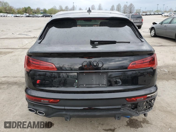 2021 Audi SQ5 with VIN WA134BFYXM2068952, listed as a Copart auction lot 51544055 with 42,690 mi miles and Salvage Title. Bid and sale history available at DreamBid. Image 6.