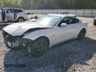 2021 Ford Mustang GT with VIN 1FA6P8CF5M5143867, listed as a Copart auction lot 52494805 with 53,992 mi miles and Salvage title. Bid and sale history available at DreamBid. Image 1.