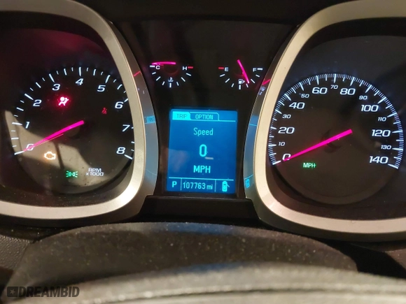 2017 Chevrolet Equinox LS with VIN 2GNALBEK4H1599333, listed as a IAAI auction lot 41845974 with 107,763 mi miles. Bid and sale history available at carsss.com. Image 7.