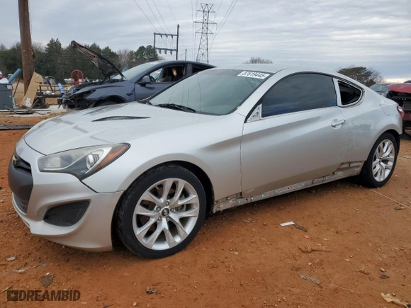 2013 Hyundai Genesis Coupe 2.0T with VIN KMHHT6KD1DU086653, listed as a Copart auction lot 87619445 with 115,128 mi miles and Salvage Title. Bid and sale history available at carsss.com. Image 1.