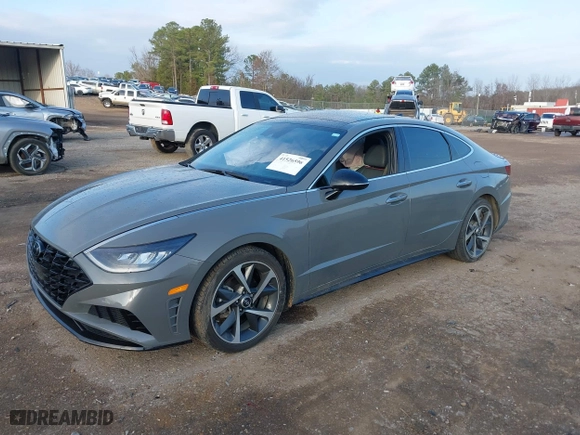 2023 Hyundai Sonata SEL Plus with VIN KMHL44J25PA276957, listed as a IAAI auction lot 41526596 with 38,496 mi miles. Bid and sale history available at carsss.com. Image 18.
