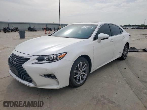 2016 Lexus ES 300h with VIN JTHBW1GG4G2110983, listed as a Copart auction lot 57089895 with 85,840 mi miles and Salvage title. Bid and sale history available at DreamBid. Image 1.