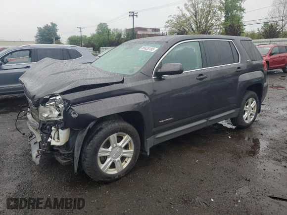 2016 GMC Terrain SLE with VIN 2GKFLSEK6G6186642, listed as a Copart auction lot 55635185 with Not Provided miles and Salvage Title. Bid and sale history available at DreamBid. Image 1.