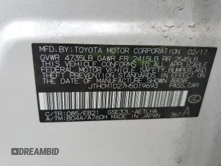 2017 Lexus IS 300 with VIN JTHCM1D27H5019693, listed as a Copart auction lot 44965975 with 104,657 mi miles and Salvage title. Bid and sale history available at DreamBid. Image 12.