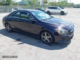 2014 Mercedes-Benz CLA-Class CLA 250 with VIN WDDSJ4EB4EN065876, listed as a IAAI auction lot 42029714 with 172,898 mi miles. Bid and sale history available at carsss.com. Image 1.