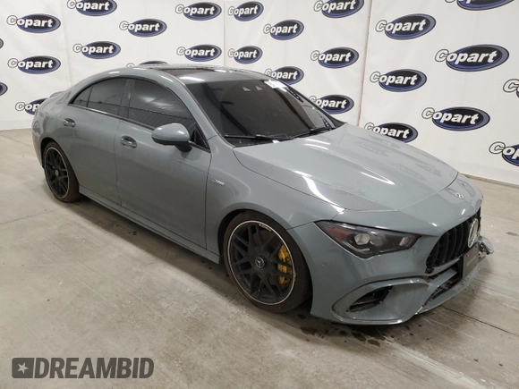 2021 Mercedes-Benz CLA 45 AMG z VIN W1K5J5DB3MN221246, wystawiony jako Copart lot #57943505 z przebiegiem 19 295 mil mil oraz Czysty tytuł • Clean title. Historia ofert i sprzedaży dostępna na DreamBid. Obrazek 4.
