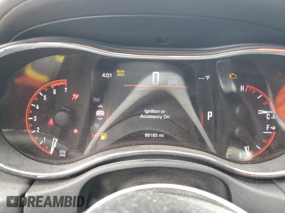 2017 Dodge Durango R/T with VIN 1C4SDJCT9HC937044, listed as a Copart auction lot 72857594 with 88,183 mi miles and Salvage title. Bid and sale history available at DreamBid. Image 9.