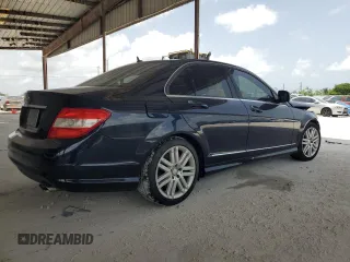 2009 Mercedes-Benz C 300 Sport with VIN WDDGF54X19R077346, listed as a Copart auction lot 59682095 with 142,534 mi miles and Salvage title. Bid and sale history available at DreamBid. Image 3.
