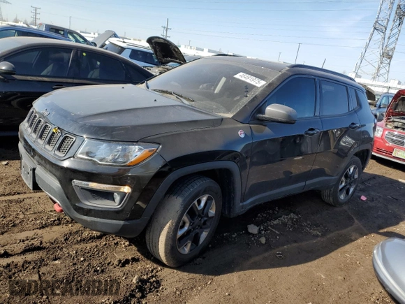 2018 Jeep Compass Trailhawk with VIN 3C4NJDDB5JT139499, listed as a Copart auction lot 48491975 with 115,466 mi miles and Salvage Title. Bid and sale history available at carsss.com. Image 1.