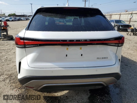 2024 Lexus RX 350 with VIN 2T2BAMBA3RC043250, listed as a Copart auction lot 59143725 with 7,983 mi miles and Salvage title. Bid and sale history available at DreamBid. Image 6.