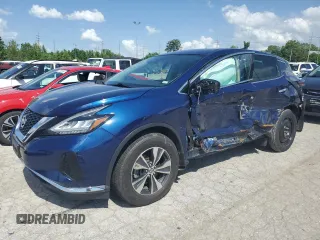2020 Nissan Murano S with VIN 5N1AZ2AJ0LN122633, listed as a Copart auction lot 53847864 with 62,707 mi miles and Salvage Title. Bid and sale history available at carsss.com. Image 1.