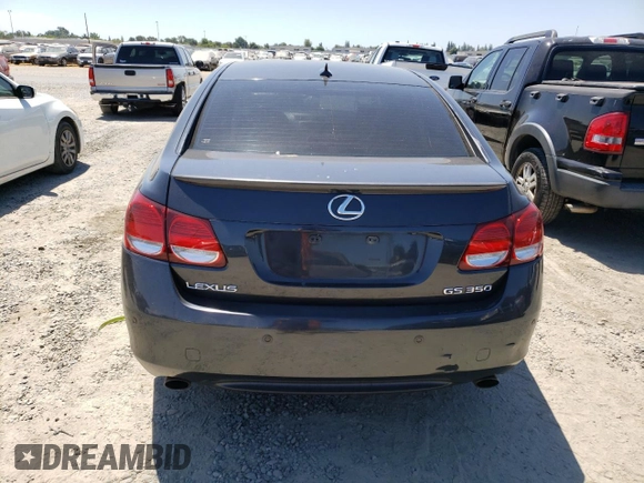 2007 Lexus GS 350 with VIN JTHBE96S770019130, listed as a Copart auction lot 63644534 with 169,896 mi miles and Salvage Title. Bid and sale history available at carsss.com. Image 6.