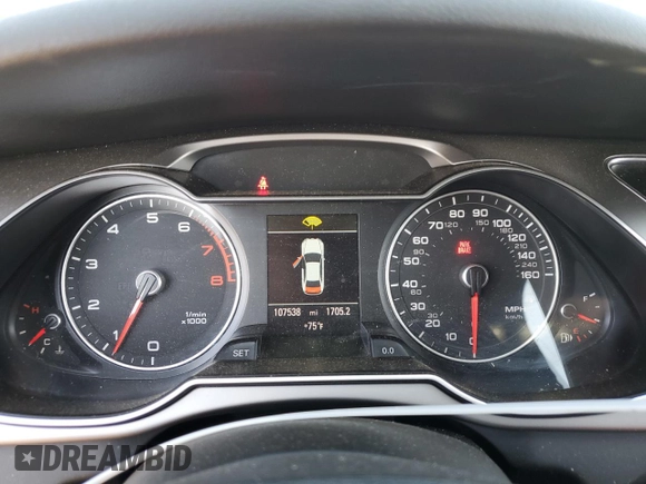 2014 Audi A4 Premium z VIN WAUDFAFL5EN023045, wystawiony jako Copart lot #76312064 z przebiegiem 107 538 mil mil oraz Czysty tytuł • Clean title. Historia ofert i sprzedaży dostępna na DreamBid. Obrazek 9.