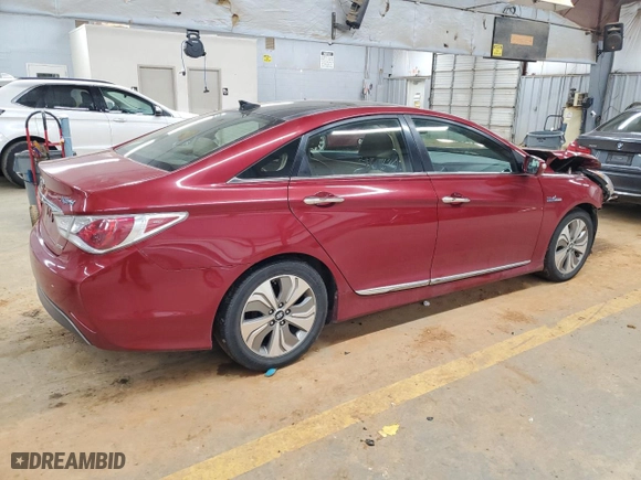 2013 Hyundai Sonata Hybrid with VIN KMHEC4A48DA080701, listed as a Copart auction lot 88773465 with 123,501 mi miles and Salvage Title. Bid and sale history available at carsss.com. Image 3.