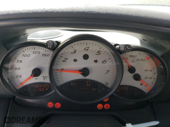 1999 Porsche Boxster with VIN WP0CA2987XU622760, listed as a Copart auction lot 59898355 with 104,425 mi miles and Salvage title. Bid and sale history available at DreamBid. Image 9.