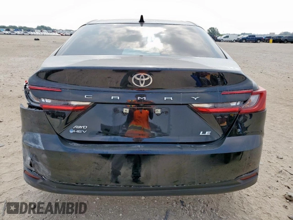2025 Toyota Camry LE с VIN 4T1DBADK6SU010844, выставлен на аукционе Copart как лот 57491995 с пробегом 9 964 миль миль и Списание • Salvage title. История ставок и продаж доступна на DreamBid. Изображение 6.