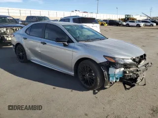 2022 Toyota Camry SE with VIN 4T1G11AK6NU037356, listed as a Copart auction lot 48823185 with 12,616 mi miles and Salvage Title. Bid and sale history available at carsss.com. Image 4.