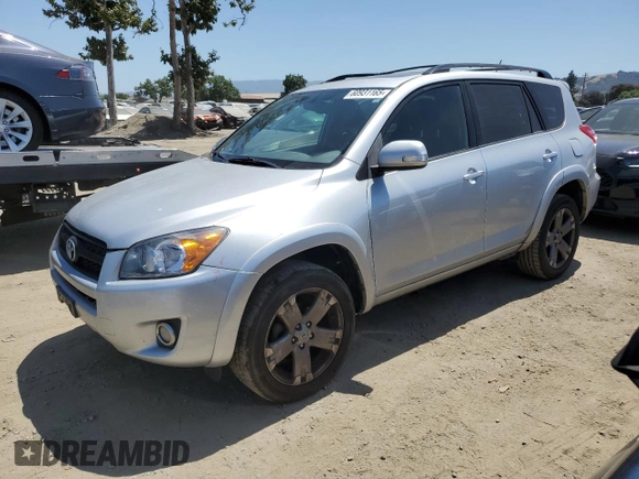 2010 Toyota RAV4 Sport with VIN JTMWF4DVXA5028981, listed as a Copart auction lot 60931165 with 214,075 mi miles and Salvage title. Bid and sale history available at DreamBid. Image 1.