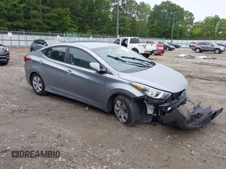 2016 Hyundai Elantra SE with VIN 5NPDH4AE8GH748505, listed as a IAAI auction lot 42349924 with 39,831 mi miles and . Bid and sale history available at DreamBid. Image 1.