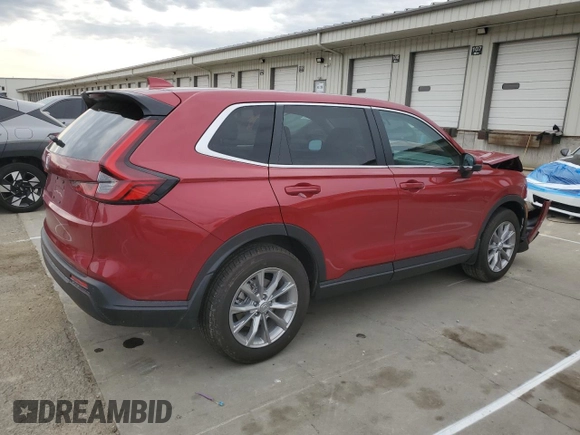2025 Honda CR-V EX-L with VIN 7FARS4H72SE012296, listed as a Copart auction lot 50928565 with 5,044 mi miles and Salvage Title. Bid and sale history available at DreamBid. Image 3.