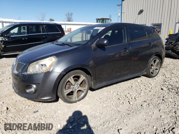 2009 Pontiac Vibe GT with VIN 5Y2SR67069Z431300, listed as a Copart auction lot 75325804 with 318,306 mi miles and Clean Title. Bid and sale history available at carsss.com. Image 1.