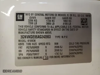2010 Chevrolet Avalanche LTZ with VIN 3GNVKGE06AG242863, listed as a Copart auction lot 54746485 with 135,399 mi miles and Salvage Title. Bid and sale history available at carsss.com. Image 12.