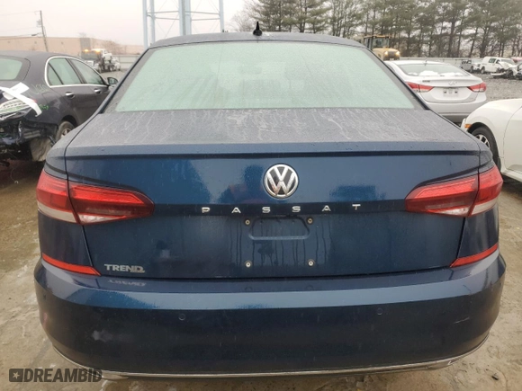 2020 Volkswagen Passat 2.0T SEL with VIN 1VWCA7A31LC021306, listed as a Copart auction lot 44201725 with 34,006 mi miles and Salvage Title. Bid and sale history available at carsss.com. Image 6.