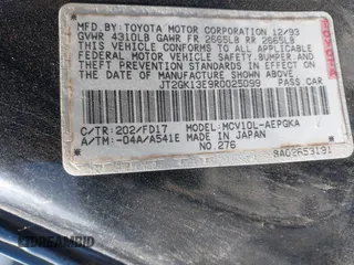 1994 Toyota Camry XLE with VIN JT2GK13E9R0025099, listed as a IAAI auction lot 41735273 with 281,833 mi miles. Bid and sale history available at carsss.com. Image 9.